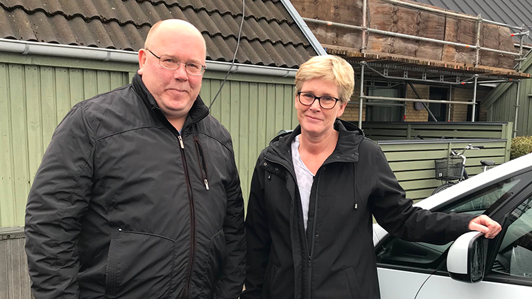 Torben sammen med Marianne Jørgensen fra det kommunale sundhedscenter